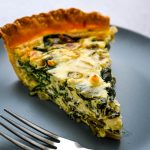 Fresh Spinach and Goat Cheese Quiche