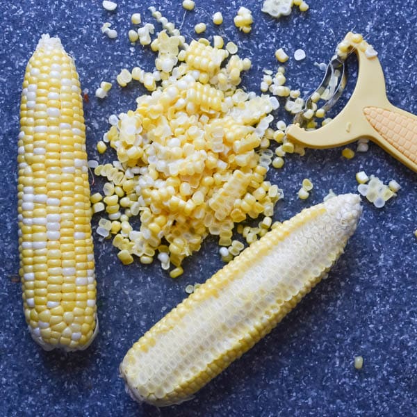corn on the cob, and corn stripper.