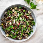 Italian Wild Rice Salad in a serving bowl.