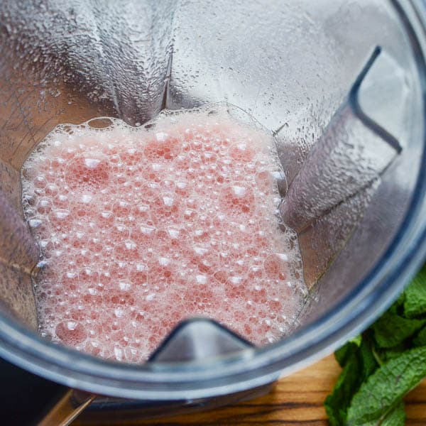 watermelon juice in a blender.