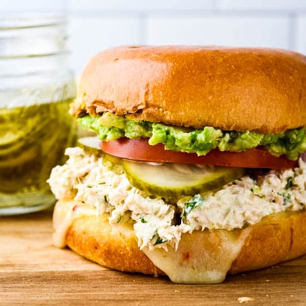 Cilantro Lime Spicy Tuna Salad Sandwich
