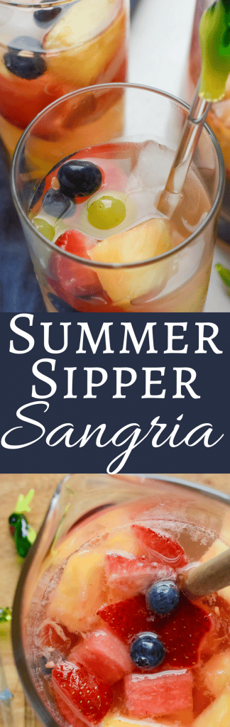 I'll show you step by step how to make sangria, with leftover fruit salad, rum and white wine. Summer Sipper Sangria is the best excuse for a party!