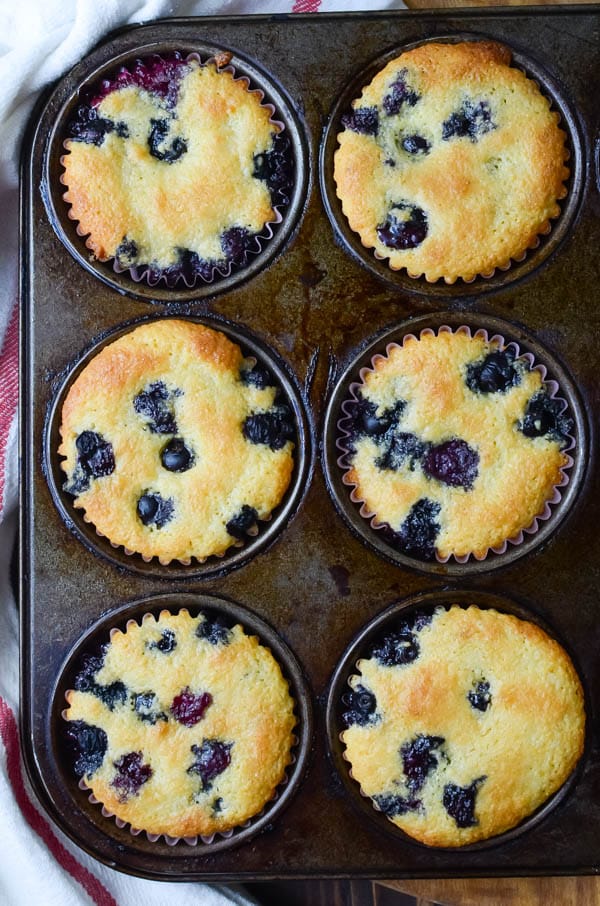 baked muffins in a muffin tin