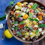 Grilled Vegetables with Feta and Farro