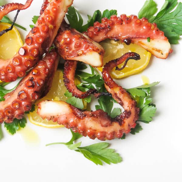 Grilled Octopus Garlic Zest
