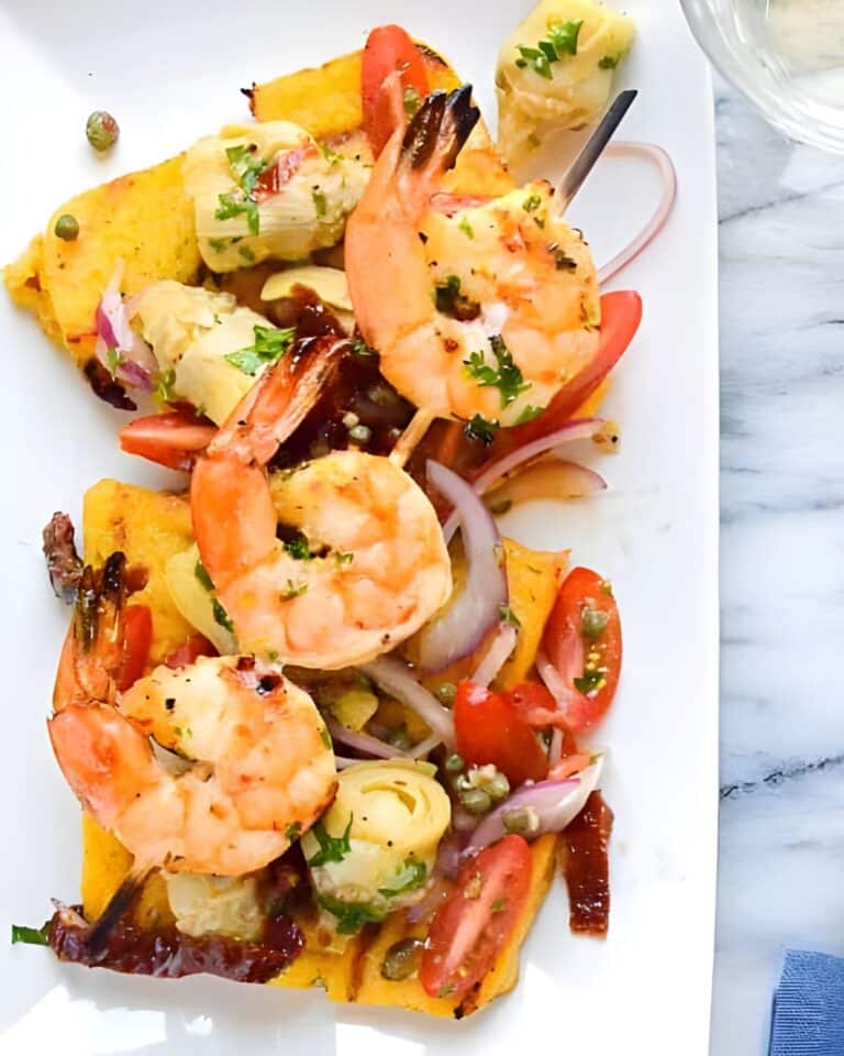 Italian-Style Grilled Shrimp and Polenta