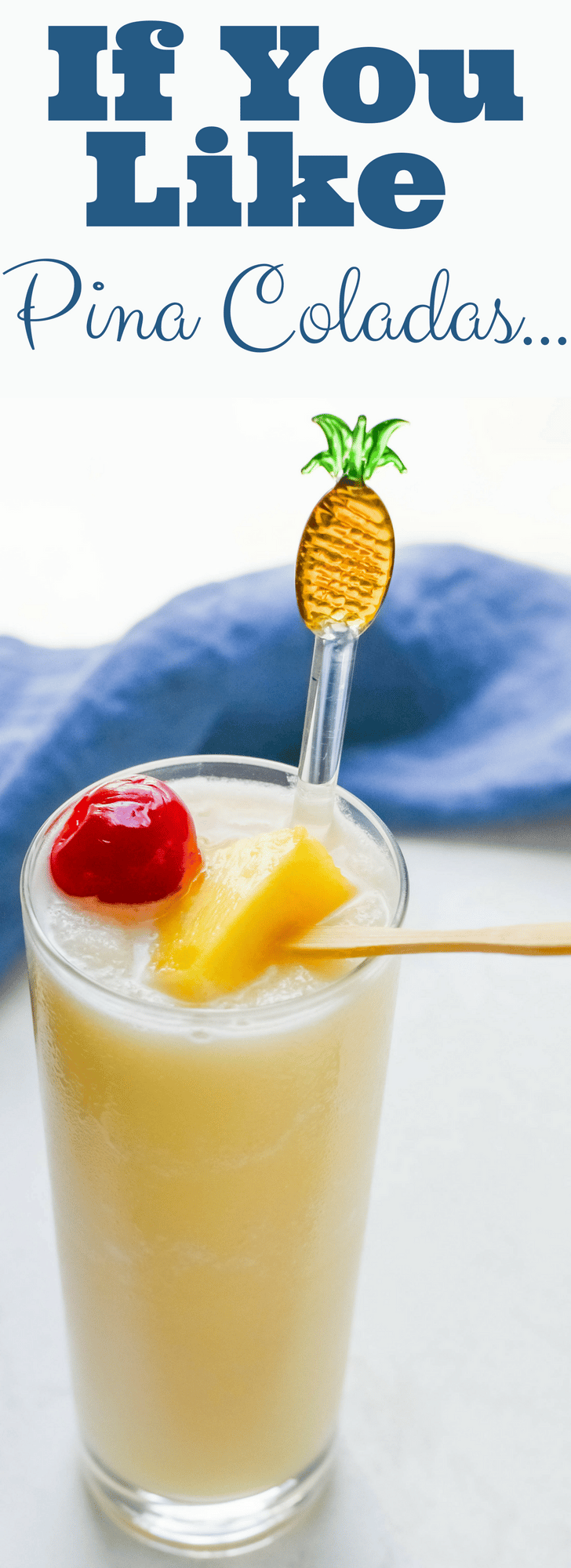 If You Like Pina Coladas... and who doesn't? This classic pina colada recipe is everything you want in an icy tropical drink! Don't forget the garnish!