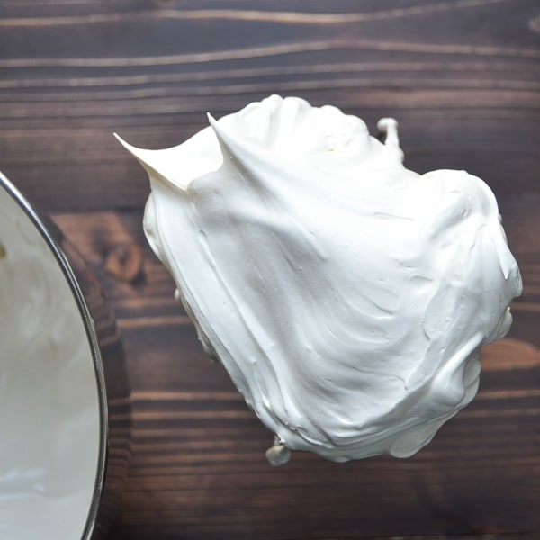 meringue on a whisk
