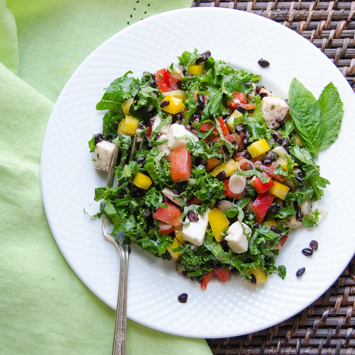 Tangy Italian Black Rice Salad