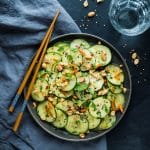 Asian Cucumber Salad with Peanuts.