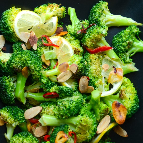 Ottolenghi’s Grilled Broccoli with Chile and Garlic