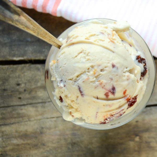 cherry amaretto crunch ice cream | Garlic + Zest