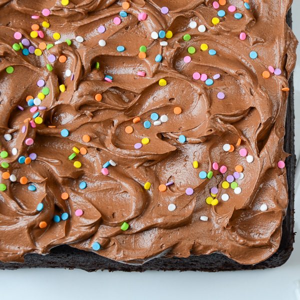 Easy Chocolate Cake with Chocolate Frosting | Garlic + Zest