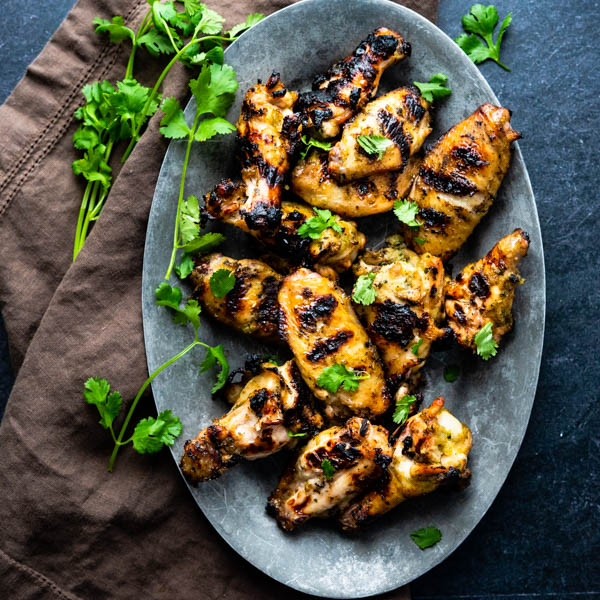 Hatch Chile Grilled Chicken Wings