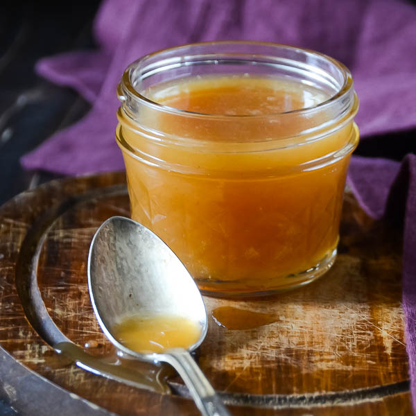 Spiced Cider Rum Sauce with spoon