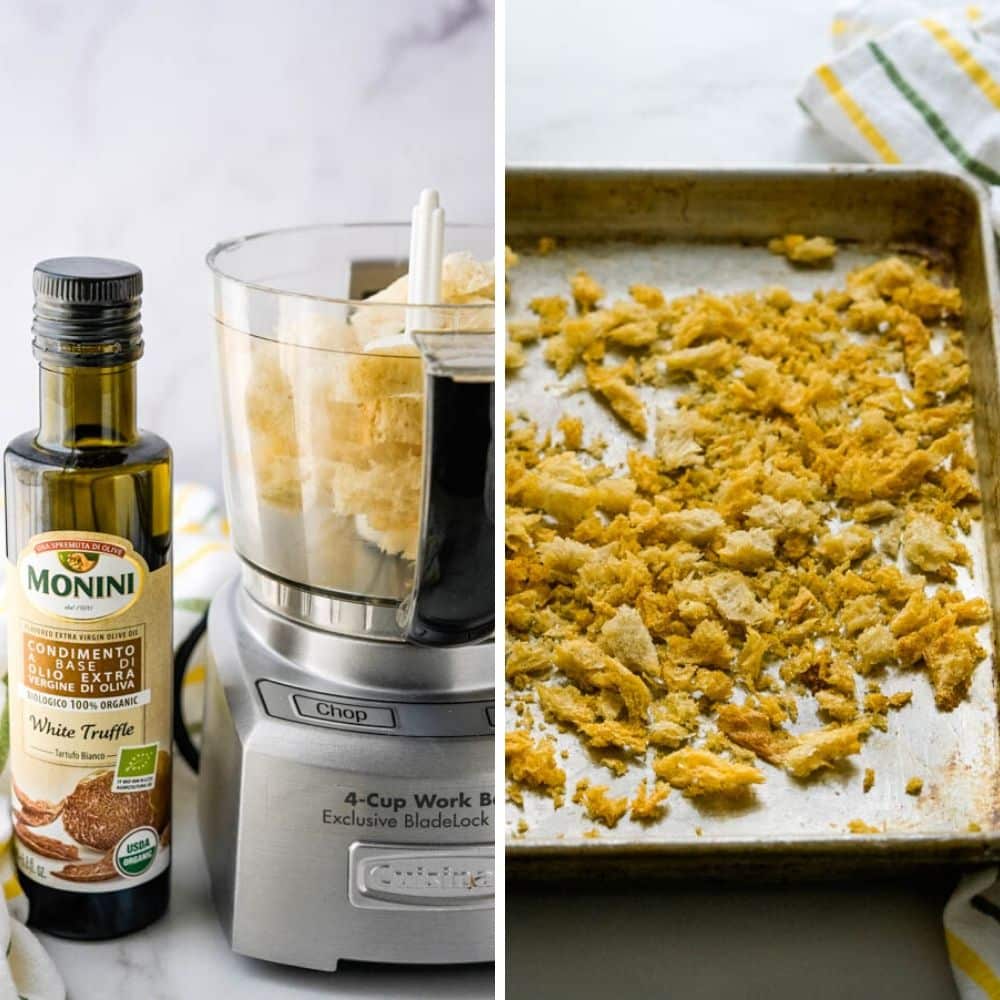 These croutons are one of the easiest truffle oil recipes.