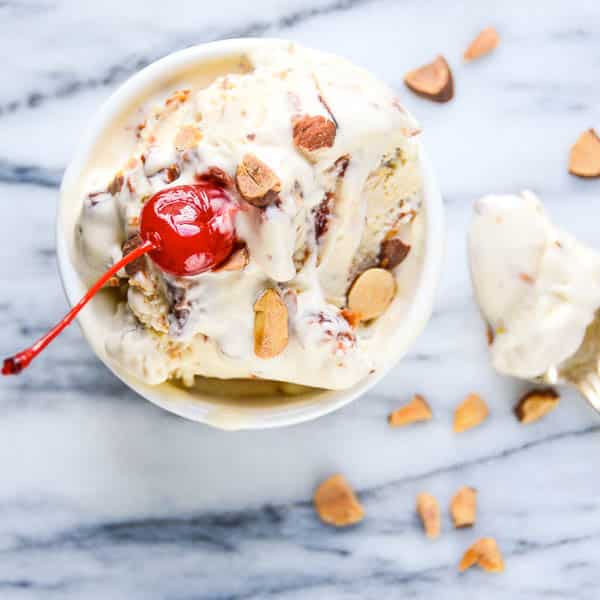 Cherry Amaretto Crunch Ice Cream