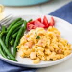 mac and cheese with ham.