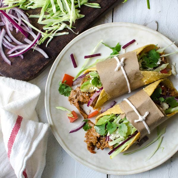 leftover braised pork tacos | Garlic + Zest