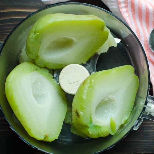 cooked chayote