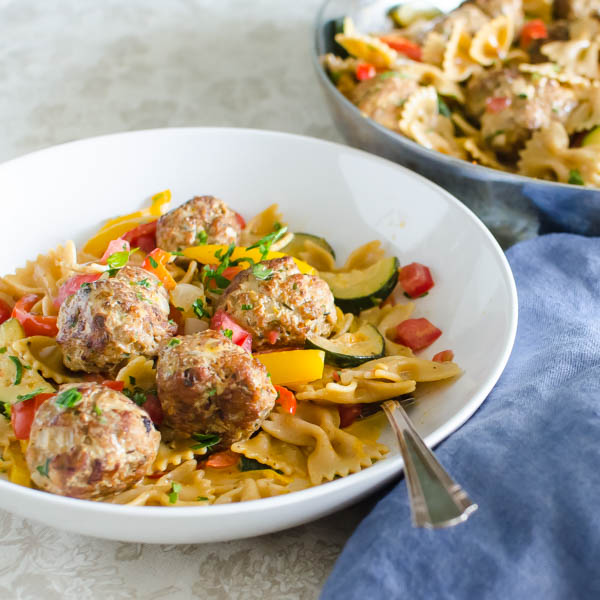 Cajun Meatballs and Pasta | Garlic + Zest