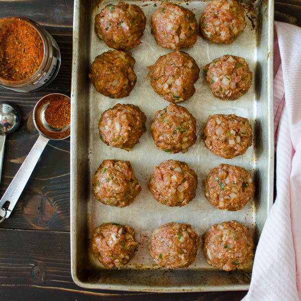 forming meatballs