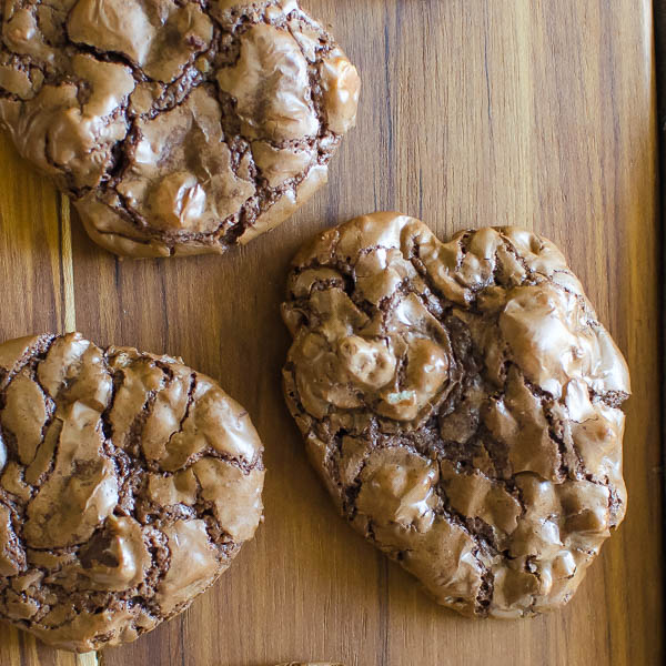 Chocolate Mocha Pecan Chunk Cookies | Garlic + Zest