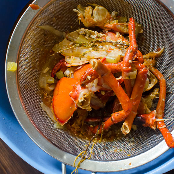 Homemade Lobster Stock | Garlic + Zest