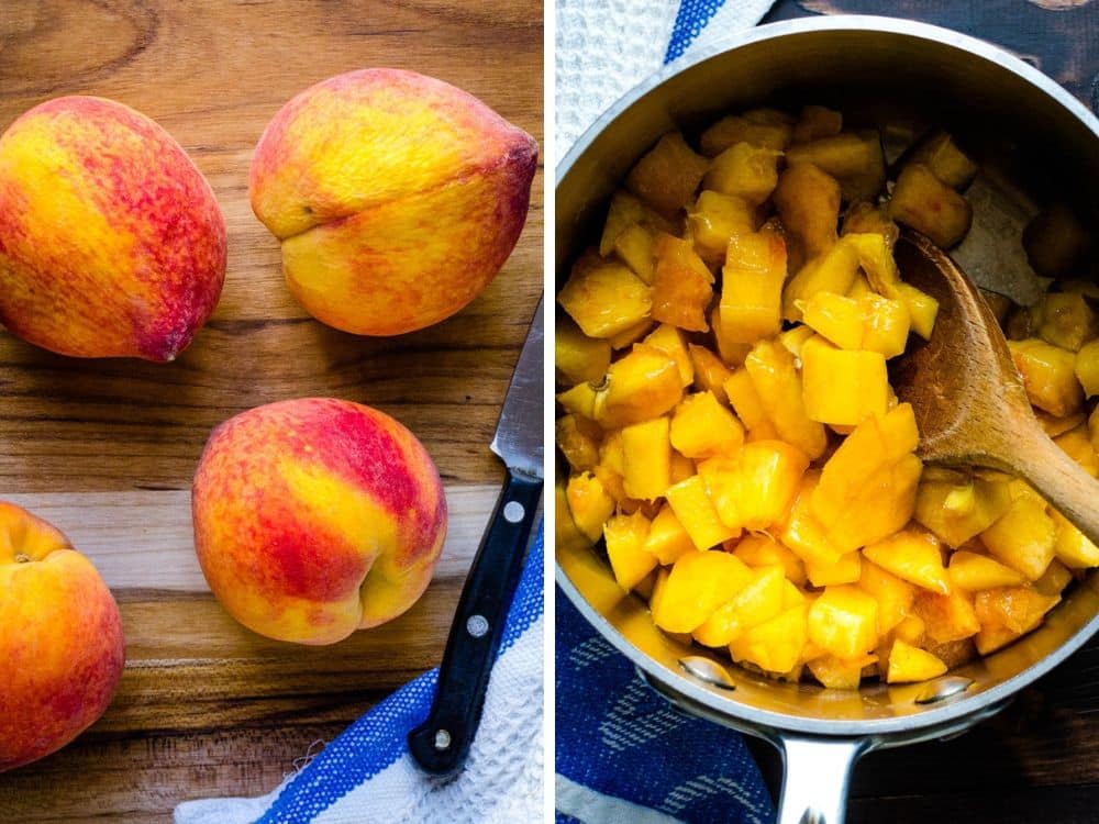 fresh peaches for peach pie filling recipe