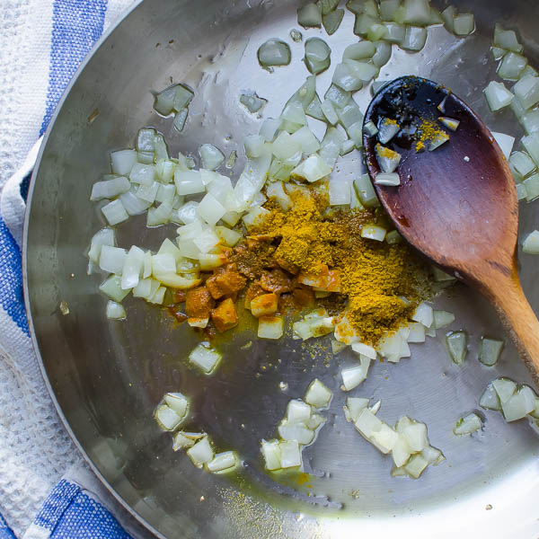 Curried Cauliflower "Rice" Pilaf | Garlic + Zest