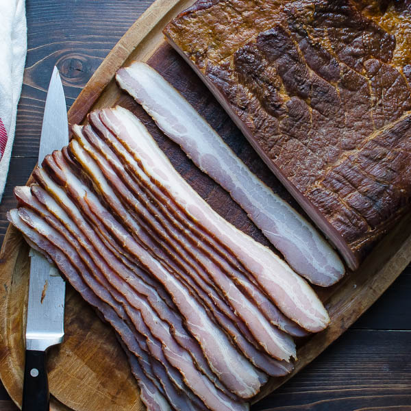 sliced bacon