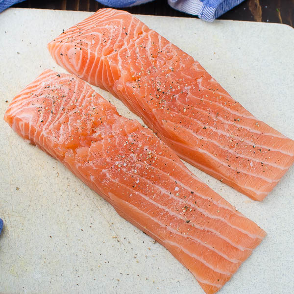 fresh salmon fillets