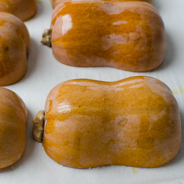 Honeynut Squash on baking sheet