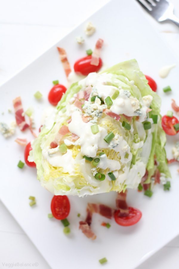 Blue Cheese Wedge Salad with Bacon