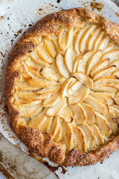 Fall Apple Cream Cheese Rustic Pie