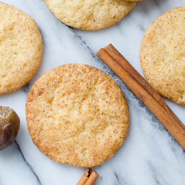 Pumpkin Spice Snickerdoodles with whole spices