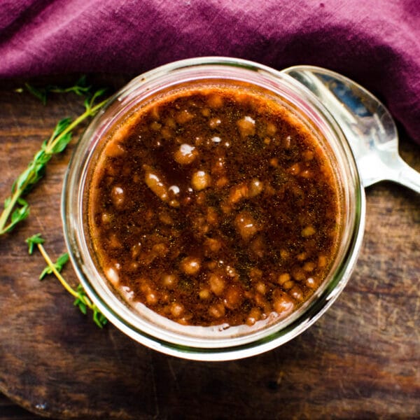 bordelaise sauce in a jar.
