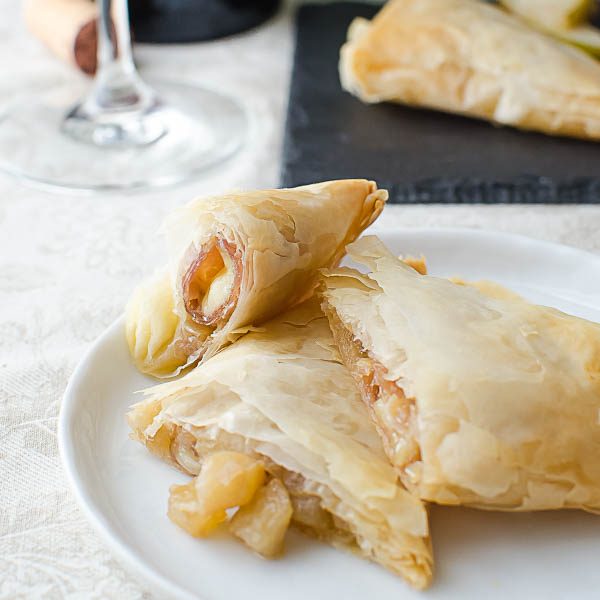 Pear Brie Phyllo Pockets