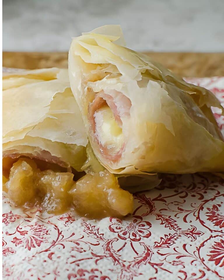 Pear Brie Phyllo Pockets