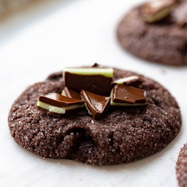chocolate mint cookies with andes mints
