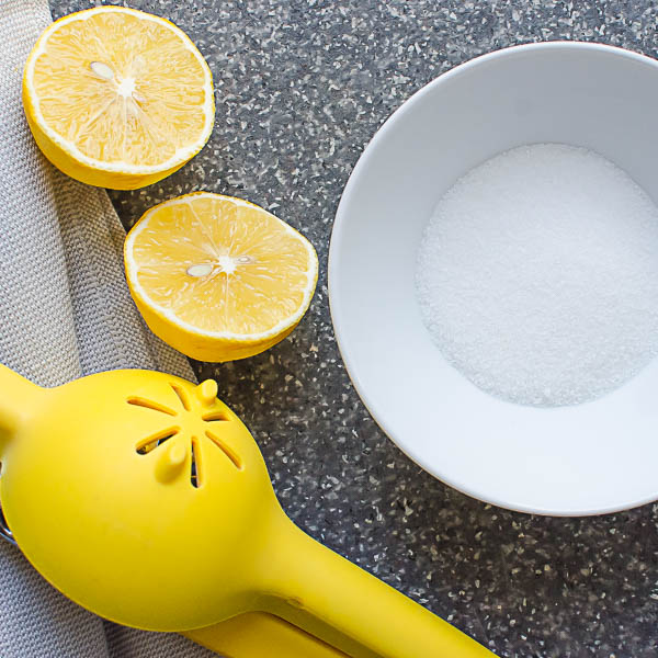 lemon and sugar