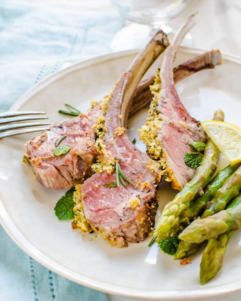 Oven-Roasted Herb Crusted Rack of Lamb