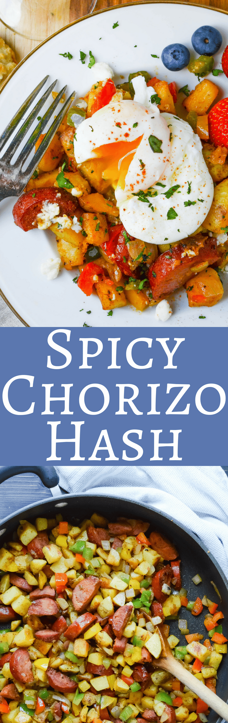 This easy, delicious recipe for Spicy Chorizo Hash is perfect for a weekend breakfast or brunch! Top it with poached or fried eggs for the ultimate hearty meal! #CelebrateAllSummer #CollectiveBias #Ad