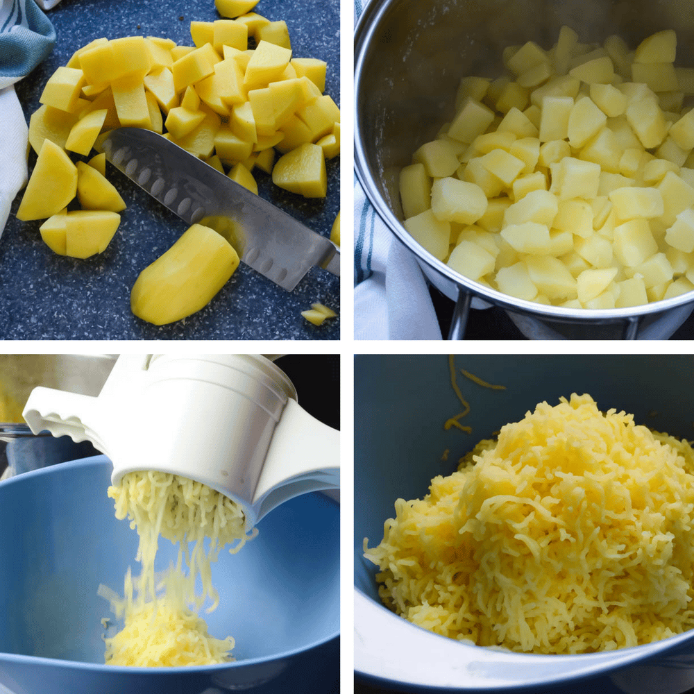 step by step instructions for ricing potatoes