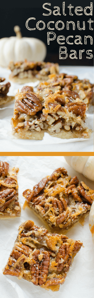 Looking for the ultimate bar cookie recipe? These foolproof Salted Coconut Pecan Bars are the best of the best with a balanced sweet and salty bite.