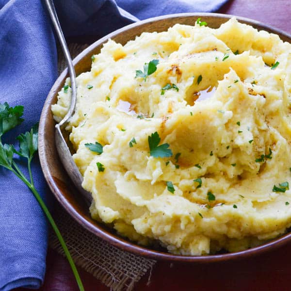 Browned butter mashed potatoes.