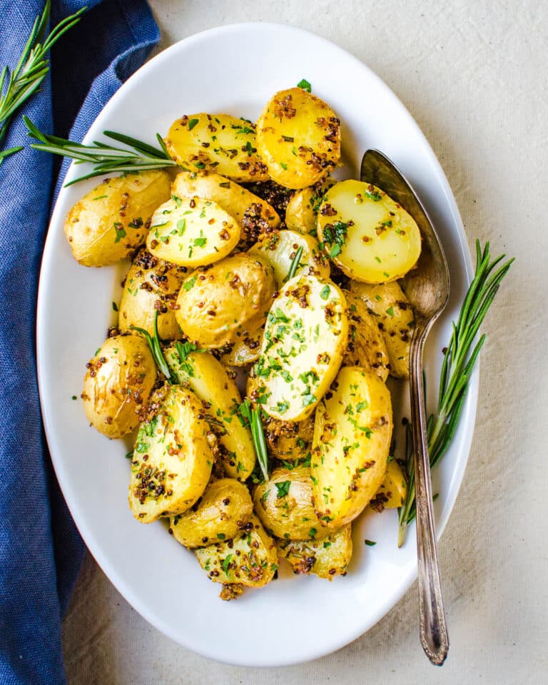 Mustard Herb Roasted Gold Potatoes