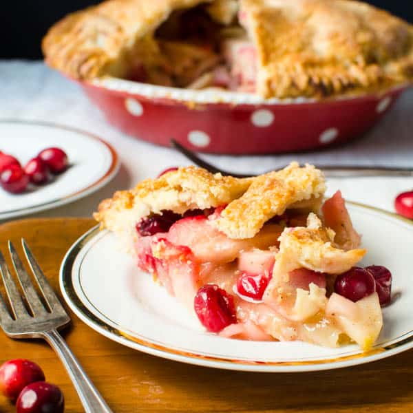 Sweet-Tart Apple Cranberry Pie