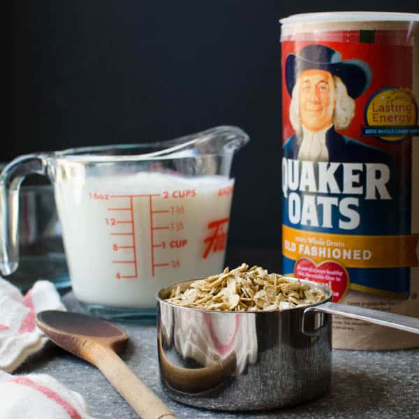 oatmeal and buttermilk.