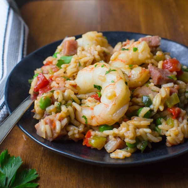 Easy Cajun Skillet Jambalaya With Video Garlic Zest